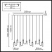 Люстра линейная ODEON LIGHT FLOW 5105/52L