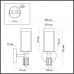 Бра ODEON LIGHT SAGA 5088/1WA