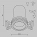 Встраиваемый светильник Technical DL125-L12-3K-TRS-W