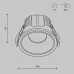 Встраиваемый светильник Technical DL043-01-15W3K-D-RD-WB