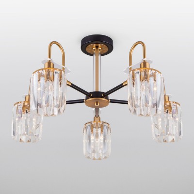 Потолочная люстра в стиле лофт 70090/5 черный