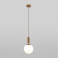Подвесной светильник со стеклянным плафоном 50197/1 латунь