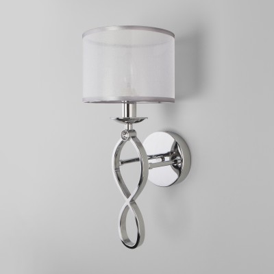 Настенный светильник с абажуром 60109/1 хром