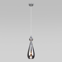 Подвесной светильник со стеклянным плафоном 50202/1 дымчатый