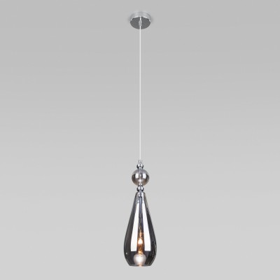 Подвесной светильник со стеклянным плафоном 50202/1 дымчатый