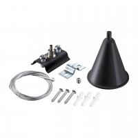 Подвесной комплект с 2-х метровым тросом для однофазного двухжильного шинопровода NOVOTECH 135152