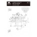 Потолочная люстра Arte Lamp ELLA A1054PL-9GO