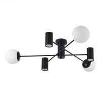 Потолочная люстра Evoluce Raito SLE1105-402-06 Черный/Белый