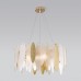 Подвесная люстра с фактурным стеклом 326/8 золото