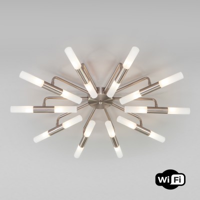 Потолочная люстра Умный дом Bogate's 347 никель