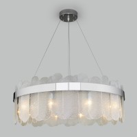 Подвесная люстра с фактурным стеклом 333/10