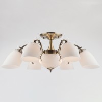 Потолочная люстра Eurosvet 22010/6+2 античная бронза