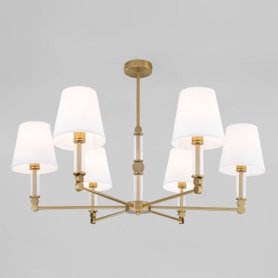 Потолочная люстра на штанге Eurosvet Conso 60145/6 латунь