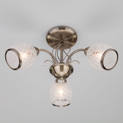 Люстра потолочная 30026/3 античная бронза