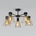 Потолочная люстра в стиле лофт 70107/5 черный/латунь