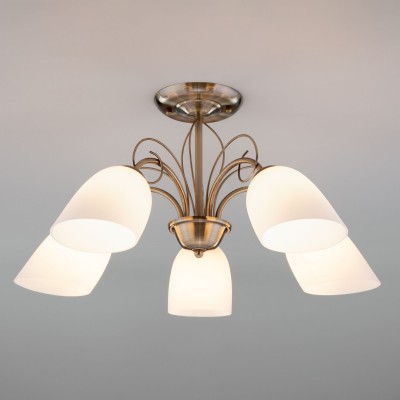 Люстра с плафонами 30107/5 античная бронза