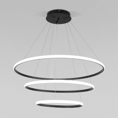 Подвесной светодиодный светильник с пультом управления 90264/3 черный