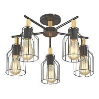 ПОТОЛОЧНАЯ ЛЮСТРА TEXAS 469/5PL BLACK