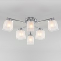 Потолочная люстра со стеклянными плафонами 30162/6 хром