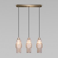 Подвесной светильник с плафонами 50209/3 бронза