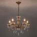 Люстра с хрусталем 3281/5 античная бронза / прозрачный хрусталь