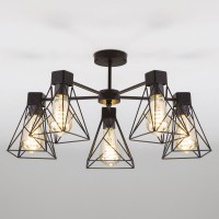 Потолочная люстра в стиле лофт 70107/5 черный