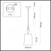 Подвес ODEON LIGHT HOMI 5040/1A