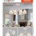 Потолочная люстра Eurosvet Campina 60107/8 белый с золотом